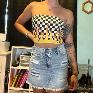 Romwe Cropped Tube top